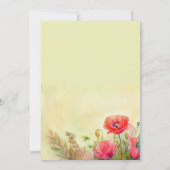 Pépites d'aquarelle Invitation de mariage du print (Dos)