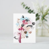 Pépites et carte postale rose (Debout devant)