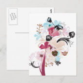 Pépites et carte postale rose (Devant / Derrière)