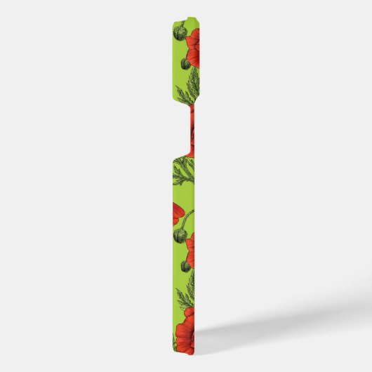 Pépites, rouge et vert sur le vert citron (Côté droit)