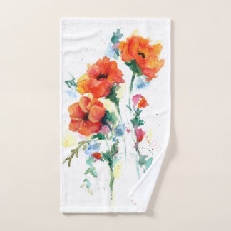 Pépites Rouge Trois Aquarelle longue et enjouée