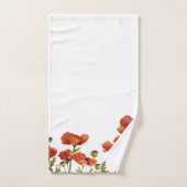 Pépites rouges agitant dans l'aquarelle de brise 2 (Serviette à main)