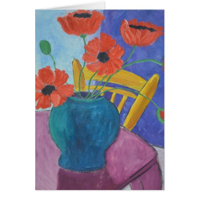 Pépites Rouges Dans La Peinture De Vase (Devant)