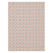 Pépites rouges Fleur Aquarelle Tissu Nappe (Devant)