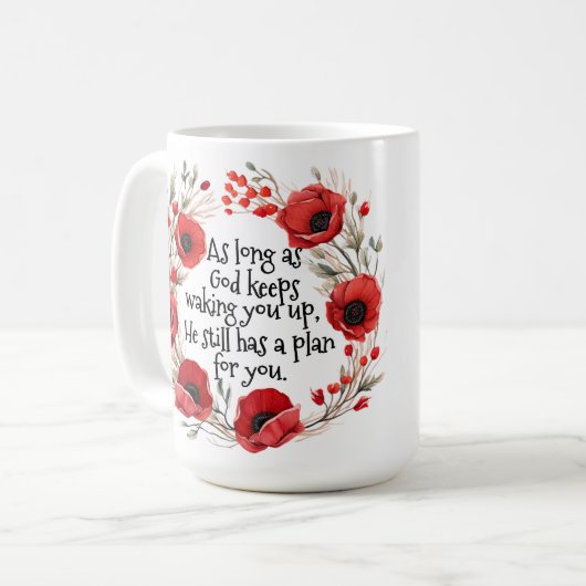 Pépites rouges Mug (Devant gauche)