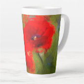 Pépites rouges peintes Latte Mug (Angle droit)