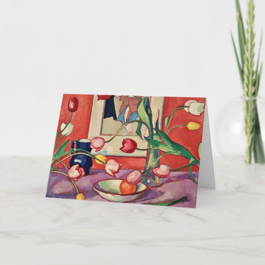 Peploe - Tulpen, De Blauwe Kan Kaart (Voorkant)