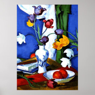 Peploe - Tulpen en vruchten Poster