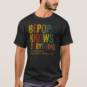 Pepop kent alles opa-Vaderdag T-shirt