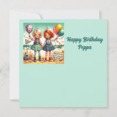 PEPPA ~ 5 JAAR ~ Verjaardag Kaart ~ (Achterkant)