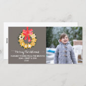 Pepparkakor Kerstfoto Feestdagenkaart (Voorkant / Achterkant)