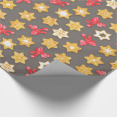 Pepparkakor Kerstmis Cadeaupapier (Hoek)