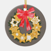 Pepparkakor Kerstmis Keramisch Ornament (Voorkant)