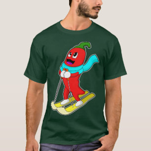Pepper as Skier T-shirt