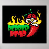 Pepper Head 24,95 Vector Art Wall Poster (Voorkant)