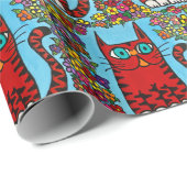 Pepper het kattenwrapppapier cadeaupapier (Rol Hoek)