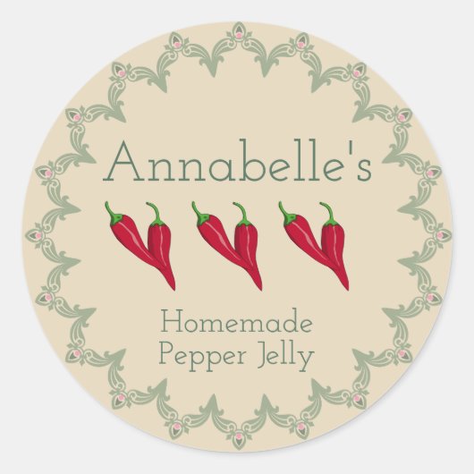 Pepper Jelly Label (Voorkant)