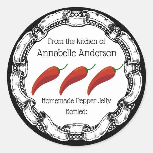 Pepper Jelly Label Personaliseren (Voorkant)