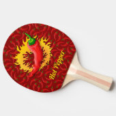 Pepper met Flame Ping-Pong Paddle Tafeltennisbatje (Zijkant)
