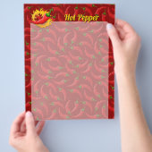 Pepper met vlam-brochure flyer (Hand)