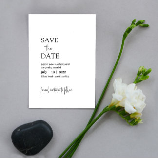 Pepper · Moderne minimalist Bewaar de datum · Eenv Save The Date
