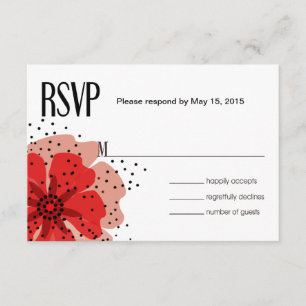 Pepper Poppies RSVP rouge