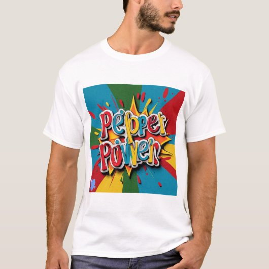 "Pepper Power" T-shirt (Voorkant)