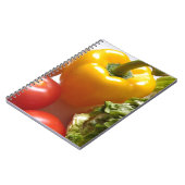 Pepper Tomates Vegetables Sla Heallah Food Notitieboek (Linkerzijde)