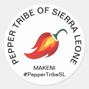 Pepper Tribe Sierra Leone Sticker