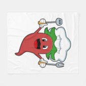 Pepper Vegan Cook Fleece Deken (Voorkant (Horizontaal))