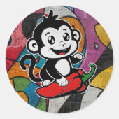 Pepperaap Sticker (Voorkant)