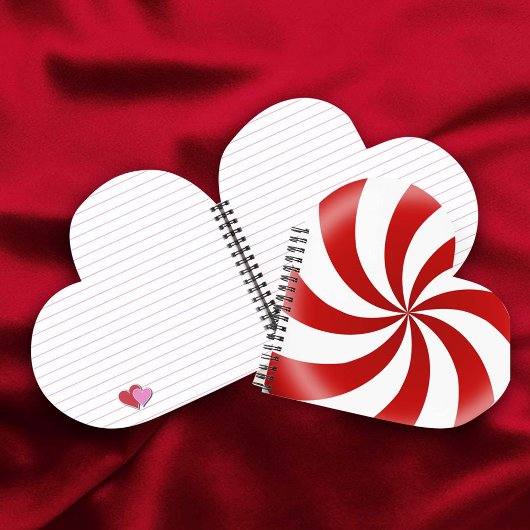 Pepperment Candy Heart Journal