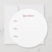 Pepperment Noël Bonbons Invitations (Dos)