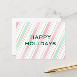 Pepperment R/G Happy Holidays Holiday Carte postal