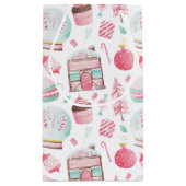 Peppermenthe Aquarelle Sac cadeau de Noël (Dos)