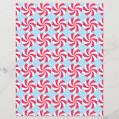 Peppermenthe Christmas Blue Papier papeterie (Dos)