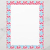 Peppermenthe Christmas Blue Papier papeterie (Devant)