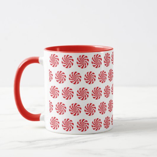 Peppermenthe dure Candy Design Café Mug (Gauche)