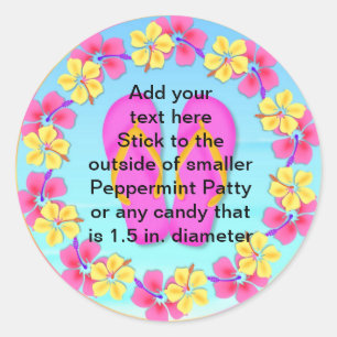 Peppermenthe Patty Stickers Tropical Luau FAVORS