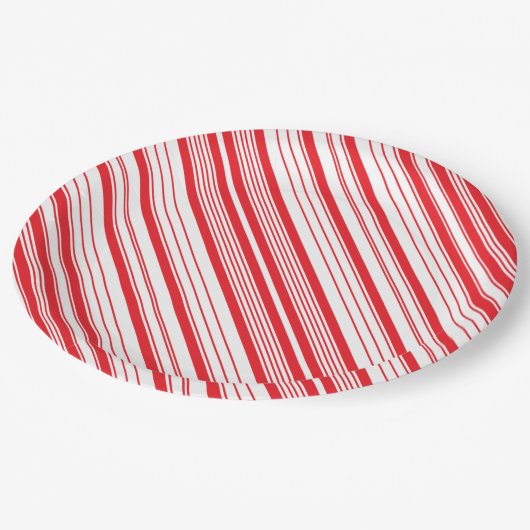 Peppermint 9-inch papieren Borden Papieren Bordje (Gekanteld)