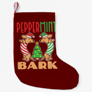 Peppermint Bark Kerstmis Dachshund Dog Kleine Kerstsok