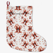 Peppermint Charm Christmas Stocking Grote Kerstsok (Voorkant)