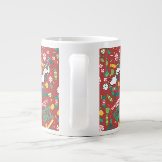 Peppermint Dreams Snoopy Snoep Pattern Extra Grote Beker (Achterkant)