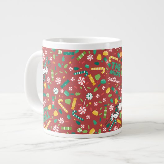 Peppermint Dreams Snoopy Snoep Pattern Extra Grote Beker (Voorkant links)