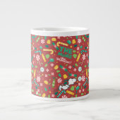 Peppermint Dreams Snoopy Snoep Pattern Extra Grote Beker (Voorkant)