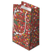 Peppermint Dreams Snoopy Snoep Pattern Klein Cadeauzakje (Achterkant Gekanteld)