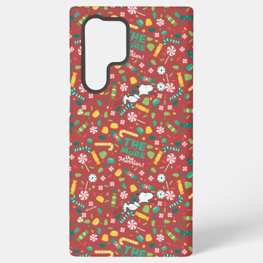 Peppermint Dreams Snoopy Snoep Pattern Samsung Galaxy Hoesje (Achterkant)