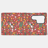 Peppermint Dreams Snoopy Snoep Pattern Samsung Galaxy Hoesje (Achterkant horizontaal)