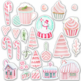Peppermint Dreams Waterverf Stickers