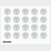 Peppermint Extract gepersonaliseerd bottellabel Ronde Sticker (Vel)